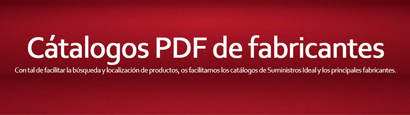 Catalogos PDF de fabricantes